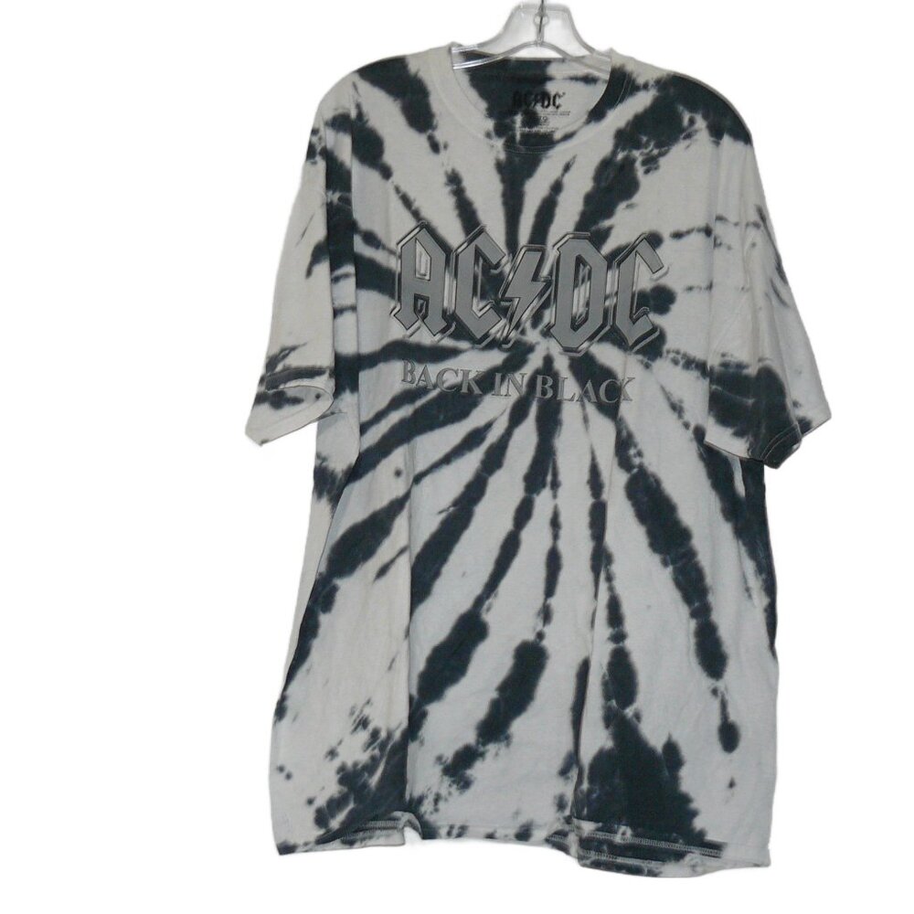 NWOT- AC/DC Back In Black Men's Medium & XL Tye Dye Band T-Shirt